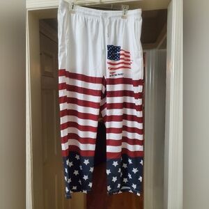 Patriotic American Flag Wide Leg Pants